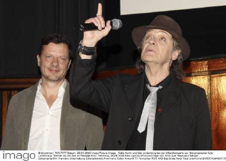 Falko Korth und Udo Lindenberg bei der Aftershowparty zur Dokumentation Udo Lindenberg: Stärker als die Zeit im Passage Kino. Hamburg, 26.04.2016 Foto:xgbrcix xFuturexImage