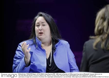 CEO and co-founder of WEConnect International Elizabeth Vazquez takes part at the International Women s Forum in Mexico City, Mexico, 27 April 2016. The forum promotes leadership in all professions, cultures and continents through the connection of women with meaningful achievements in several fields. EFE Jorge Nunez INTERNATIONAL WOMEN S FORUM IN MEXICO !ACHTUNG: NUR REDAKTIONELLE NUTZUNG!  MDF006 20160427-635973955659853348