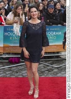 London, UK. 25 April 2016. Megan Maczko arrives for the UK premiere of the film A Hologram for the King at the BFI Southbank. A Hologram for the King, UK Premiere, London, UK 
