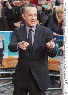 London, UK. 25 April 2016. Actor Tom Hanks arrives for the UK premiere of the film A Hologram for the King at the BFI Southbank. A Hologram for the King, UK Premiere, London, UK 