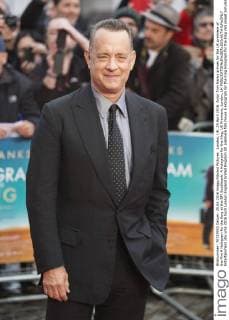 London, UK. 25 April 2016. Actor Tom Hanks arrives for the UK premiere of the film A Hologram for the King at the BFI Southbank. A Hologram for the King, UK Premiere, London, UK 
