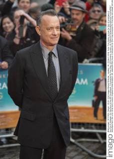 London, UK. 25 April 2016. Actor Tom Hanks arrives for the UK premiere of the film A Hologram for the King at the BFI Southbank. A Hologram for the King, UK Premiere, London, UK 