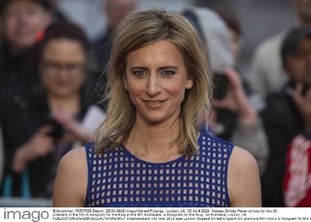 London, UK. 25 April 2016. Actress Christy Meyer arrives for the UK premiere of the film A Hologram for the King at the BFI Southbank. A Hologram for the King, UK Premiere, London, UK 