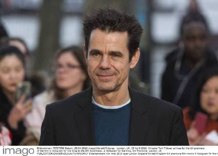 London, UK. 25 April 2016. Director Tom Tykwer arrives for the UK premiere of the film A Hologram for the King at the BFI Southbank. A Hologram for the King, UK Premiere, London, UK 