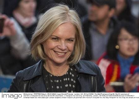 London, UK. 25 April 2016. Mariella Frostrup arrives for the UK premiere of the film A Hologram for the King at the BFI Southbank. A Hologram for the King, UK Premiere, London, UK 