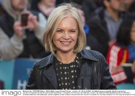 London, UK. 25 April 2016. Mariella Frostrup arrives for the UK premiere of the film A Hologram for the King at the BFI Southbank. A Hologram for the King, UK Premiere, London, UK 