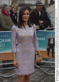 London, UK. 25 April 2016. Violinist Linzi Stoppard arrives for the UK premiere of the film A Hologram for the King at the BFI Southbank. A Hologram for the King, UK Premiere, London, UK 