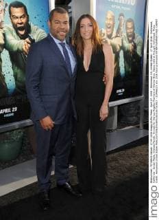 April 27, 2016 - Hollywood, CA, United States - 27 April 2016 - Hollywood, California - Jordan Peele, Chelsea Peretti. Arrivals for the Los Angeles Premiere of Warner Bros. Keanu held at ArcLight Hollywood. Photo Credit: Hollywood United States - ZUMAa123