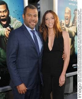 April 27, 2016 - Hollywood, CA, United States - 27 April 2016 - Hollywood, California - Jordan Peele, Chelsea Peretti. Arrivals for the Los Angeles Premiere of Warner Bros. Keanu held at ArcLight Hollywood. Photo Credit: Hollywood United States - ZUMAa123