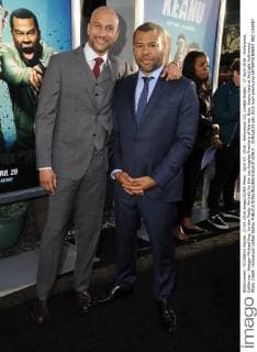 April 27, 2016 - Hollywood, CA, United States - 27 April 2016 - Hollywood, California - Keegan-Michael Key, Jordan Peele. Arrivals for the Los Angeles Premiere of Warner Bros. Keanu held at ArcLight Hollywood. Photo Credit: Hollywood United States - ZUMAa123
