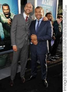 April 27, 2016 - Hollywood, CA, United States - 27 April 2016 - Hollywood, California - Keegan-Michael Key, Jordan Peele. Arrivals for the Los Angeles Premiere of Warner Bros. Keanu held at ArcLight Hollywood. Photo Credit: Hollywood United States - ZUMAa123