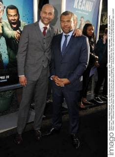April 27, 2016 - Hollywood, CA, United States - 27 April 2016 - Hollywood, California - Keegan-Michael Key, Jordan Peele. Arrivals for the Los Angeles Premiere of Warner Bros. Keanu held at ArcLight Hollywood. Photo Credit: Hollywood United States - ZUMAa123