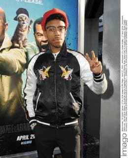 April 27, 2016 - Hollywood, CA, United States - 27 April 2016 - Hollywood, California - Darrell Britt-Gibson. Arrivals for the Los Angeles Premiere of Warner Bros. Keanu held at ArcLight Hollywood. Photo Credit: Hollywood United States - ZUMAa123