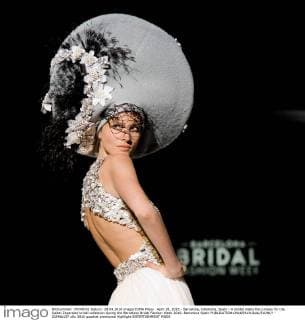 April 28, 2016 - Barcelona, Catalonia, Spain - A model walks the runway for the Isabel Zapardiez bridal collection during the Barcelona Bridal Fashion Week 2016. Barcelona Spain - ZUMAb137