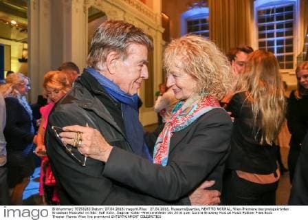27.04.2016, MuseumsQuartier, NEXT TO NORMAL, Wien-Premiere des preisgekrönten Broadway Musicals! im Bild: Rolf Kühn, Dagmar Koller -Premierenfeier