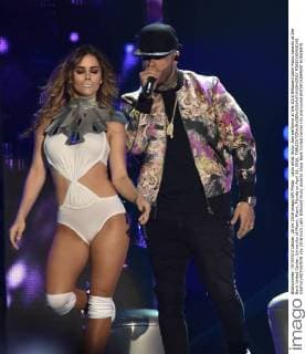 Latin artist Nicky Jam performs at the 2016 Billboard Latin Music Awards at the Bank United Center, University of Miami, Miami, Florida on April 28, 2016.  MIA20160428142 GARYxIxROTHSTEIN