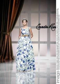 April 29, 2016 - Barcelona, Catalonia, Spain - A model walks the runway presenting a wedding dress of the Spring Summer 2017 collection during the Carla Ruiz catwalk show at the Barcelona Bridal Fashion Week 2016 Barcelona Spain - ZUMAo105
