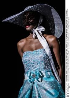April 29, 2016 - Barcelona, Catalonia, Spain - A model walks the runway presenting a wedding dress of the Spring Summer 2017 collection during the Sonia Pena catwalk show at the Barcelona Bridal Fashion Week 2016 Barcelona Spain - ZUMAo105
