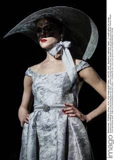 April 29, 2016 - Barcelona, Catalonia, Spain - A model walks the runway presenting a wedding dress of the Spring Summer 2017 collection during the Sonia Pena catwalk show at the Barcelona Bridal Fashion Week 2016 Barcelona Spain - ZUMAo105