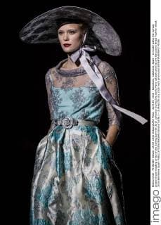 April 29, 2016 - Barcelona, Catalonia, Spain - A model walks the runway presenting a wedding dress of the Spring Summer 2017 collection during the Sonia Pena catwalk show at the Barcelona Bridal Fashion Week 2016 Barcelona Spain - ZUMAo105