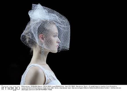 April 29, 2016 - Barcelona, Spain - A model wears a creation from Cymbeline during Barcelona Bridal Fashion Week April 29th, 2016 in Barcelona, Spain. Barcelona Spain  - ZUMAn230