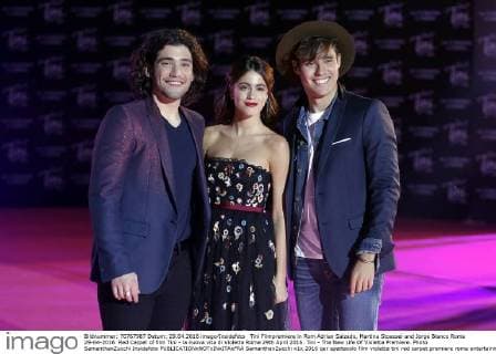 Tini Filmpremiere in Rom Adrian Salzedo, Martina Stoessel and Jorge Blanco Roma 29-04-2016 Red Carpet of film Tini - la nuova vita di Violetta Rome 29th April 2016. Tini - The New Life Of Violetta Premiere. Photo SamanthaxZucchi Insidefoto SamanthaxZucchi