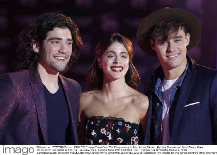 Tini Filmpremiere in Rom Adrian Salzedo, Martina Stoessel and Jorge Blanco Roma 29-04-2016 Red Carpet of film Tini - la nuova vita di Violetta Rome 29th April 2016. Tini - The New Life Of Violetta Premiere. Photo SamanthaxZucchi Insidefoto SamanthaxZucchi