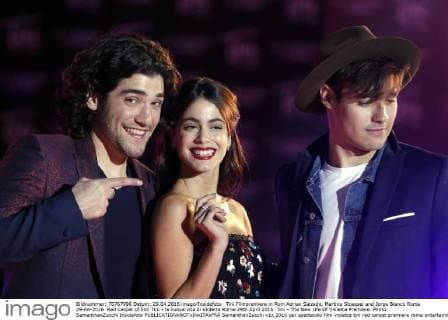 Tini Filmpremiere in Rom Adrian Salzedo, Martina Stoessel and Jorge Blanco Roma 29-04-2016 Red Carpet of film Tini - la nuova vita di Violetta Rome 29th April 2016. Tini - The New Life Of Violetta Premiere. Photo SamanthaxZucchi Insidefoto SamanthaxZucchi