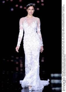 April 29, 2016 - Barcelona, Spain - Irina Shayk wears a creation from Pronovias during Barcelona Bridal Fashion Week April 29th, 2016 in Barcelona, Spain. Barcelona Spain  - ZUMAn230