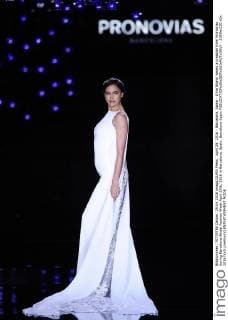 April 29, 2016 - Barcelona, Spain - Irina Shayk wears a creation from Pronovias during Barcelona Bridal Fashion Week April 29th, 2016 in Barcelona, Spain. Barcelona Spain  - ZUMAn230