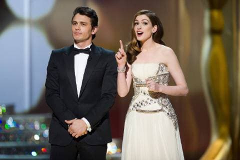 Feb. 27, 2011 - Hollywood, California, U.S. - JAMES FRANCO, Oscar-nominee for Performance by an Actor in a Leading Role, and ANNE HATHAWAY host the 83rd Annual Academy Awards broadcast by the ABC Television Network from the Kodak Theatre.. - ZUMAz03_