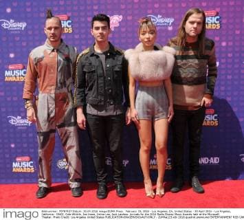 February 19, 2016 - Los Angeles, CA, United States - 30 April 2016 - Los Angeles, California - DNCE, Cole Whittle, Joe Jonas, JinJoo Lee, Jack Lawless. Arrivals for the 2016 Radio Disney Music Awards held at the Microsoft Theater. Photo Credit: Los Angeles United States - ZUMAa123