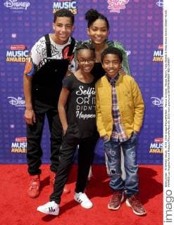 Marcus Scribner, Marsai Martin, Yara Shahidi & Miles Brown RADIO DISNEY MUSIC AWARDS Los Angeles Patrick Rideaux PicturePerfect