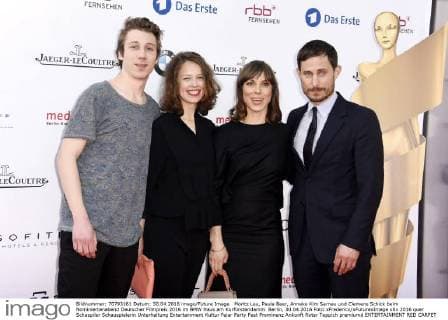 Moritz Leu, Paula Beer, Anneke Kim Sarnau und Clemens Schick beim Nominiertenabend Deutscher Filmpreis 2016 im BMW Haus am Kurfürstendamm. Berlin, 30.04.2016 Foto:xFredericx xFuturexImage