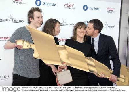 Moritz Leu, Paula Beer, Anneke Kim Sarnau und Clemens Schick beim Nominiertenabend Deutscher Filmpreis 2016 im BMW Haus am Kurfürstendamm. Berlin, 30.04.2016 Foto:xFredericx xFuturexImage