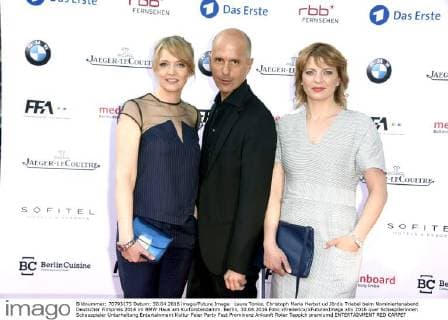 Laura Tonke, Christoph Maria Herbst ud Jördis Triebel beim Nominiertenabend Deutscher Filmpreis 2016 im BMW Haus am Kurfürstendamm. Berlin, 30.04.2016 Foto:xFredericx xFuturexImage
