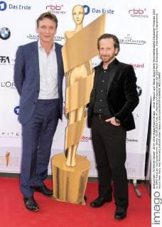 Oliver Masucci und Fabian Busch beim Nominiertenabend Deutscher Filmpreis 2016 im BMW Haus am Kurfürstendamm. Berlin, 30.04.2016 Foto:xK.xWernerx xFuturexImage