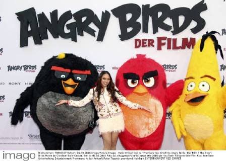 Hello Chrissy bei der Premiere des Kinofilms Angry Birds: Der Film The Angry Birds Movie im CineStar Sony Center. Berlin, 01.05.2016 Foto:xA.xBuggex xFuturexImage
