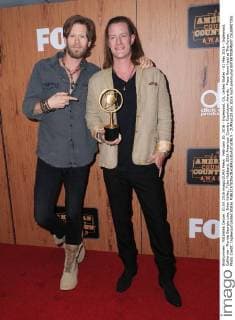 February 20, 2016 - Inglewood, CA, United States - 01 May 2016 - Inglewood, California - Florida Georgia Line, Brian Kelley, Tyler Hubbard. 2016 American Country Countdown Awards - Press Room held at The Forum. Photo Credit: Inglewood United States - ZUMAa123