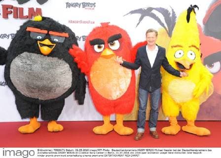 Deutschlandpremiere ANGRY BIRDS Michael Kessler bei der Deutschlandpremiere des Animationsfilmes ANGRY BIRDS im CineStar Sony Center in Berlin, 01.05.2016