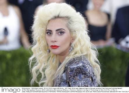 MET Gala 2016 Lady Gaga arrives on the red carpet at the Costume Institute Benefit at The Metropolitan Museum of Art celebrating the opening of Manus x Machina: Fashion in an Age of Technology in New York City on May 2, 2016.  NYP201605021206 JOHNxANGELILLO
