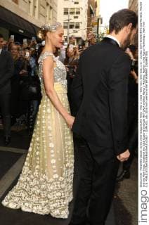 May 2, 2016 - New York, New York, U.S. - Actress KATE BOSWORTH and MICHAEL POLISH exit the Mark Hotel, to attend the 2016 Costume Institute MET GALA entitled Manus x Machina: Fashion in the Age of Technology. New York U.S. - ZUMAk03_