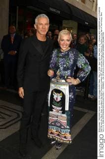 May 2, 2016 - New York, New York, U.S. - Director BAZ LUHRMANN and CATHERINE MARTIN exit the Mark Hotel, to attend the 2016 Costume Institute MET GALA entitled Manus x Machina: Fashion in the Age of Technology. New York U.S. - ZUMAk03_