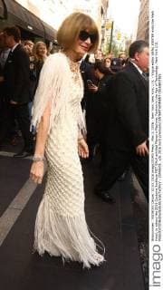 May 2, 2016 - New York, New York, U.S. - Vogue editor ANNA WINTER exits the Mark Hotel, to attend the 2016 Costume Institute MET GALA entitled Manus x Machina: Fashion in the Age of Technology. New York U.S. - ZUMAk03_