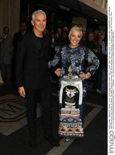 May 2, 2016 - New York, New York, U.S. - Director BAZ LUHRMANN and CATHERINE MARTIN exit the Mark Hotel, to attend the 2016 Costume Institute MET GALA entitled Manus x Machina: Fashion in the Age of Technology. New York U.S. - ZUMAk03_