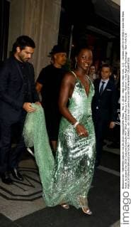 May 2, 2016 - New York, New York, U.S. - Actress LUPITA NYONG O exits the Mark Hotel, to attend the 2016 Costume Institute MET GALA entitled Manus x Machina: Fashion in the Age of Technology. New York U.S. - ZUMAk03_