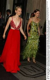 May 2, 2016 - New York, New York, U.S. - Actress MIA WASIKOWSKA and MIA GOTH exit the Mark Hotel, to attend the 2016 Costume Institute MET GALA entitled Manus x Machina: Fashion in the Age of Technology. New York U.S. - ZUMAk03_