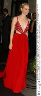 May 2, 2016 - New York, New York, U.S. - Actress MIA WASIKOWSKA exits the Mark Hotel, to attend the 2016 Costume Institute MET GALA entitled Manus x Machina: Fashion in the Age of Technology. New York U.S. - ZUMAk03_