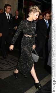May 2, 2016 - New York, New York, U.S. - Actress KRISTEN STEWART exits the Mark Hotel, to attend the 2016 Costume Institute MET GALA entitled Manus x Machina: Fashion in the Age of Technology. New York U.S. - ZUMAk03_