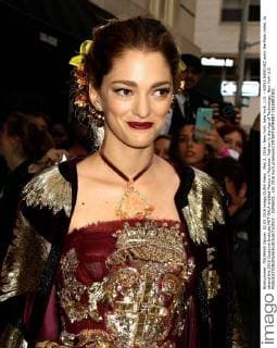 May 2, 2016 - New York, New York, U.S. - SOFIA SANCHEZ exits the Mark Hotel, to attend the 2016 Costume Institute MET GALA entitled Manus x Machina: Fashion in the Age of Technology. New York U.S. - ZUMAk03_